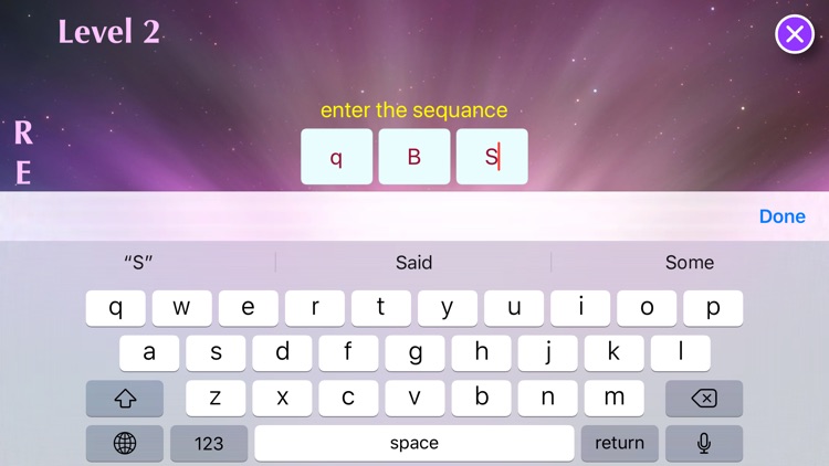 Repeat the set of letters screenshot-3