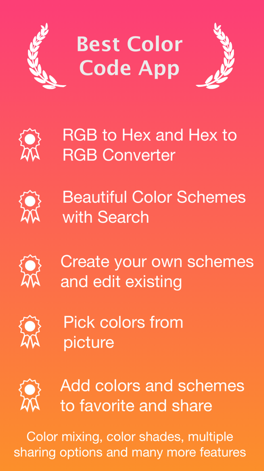 #1. Color Scheme, Mix & Converter (iOS) 由: InfoEnum Software Systems