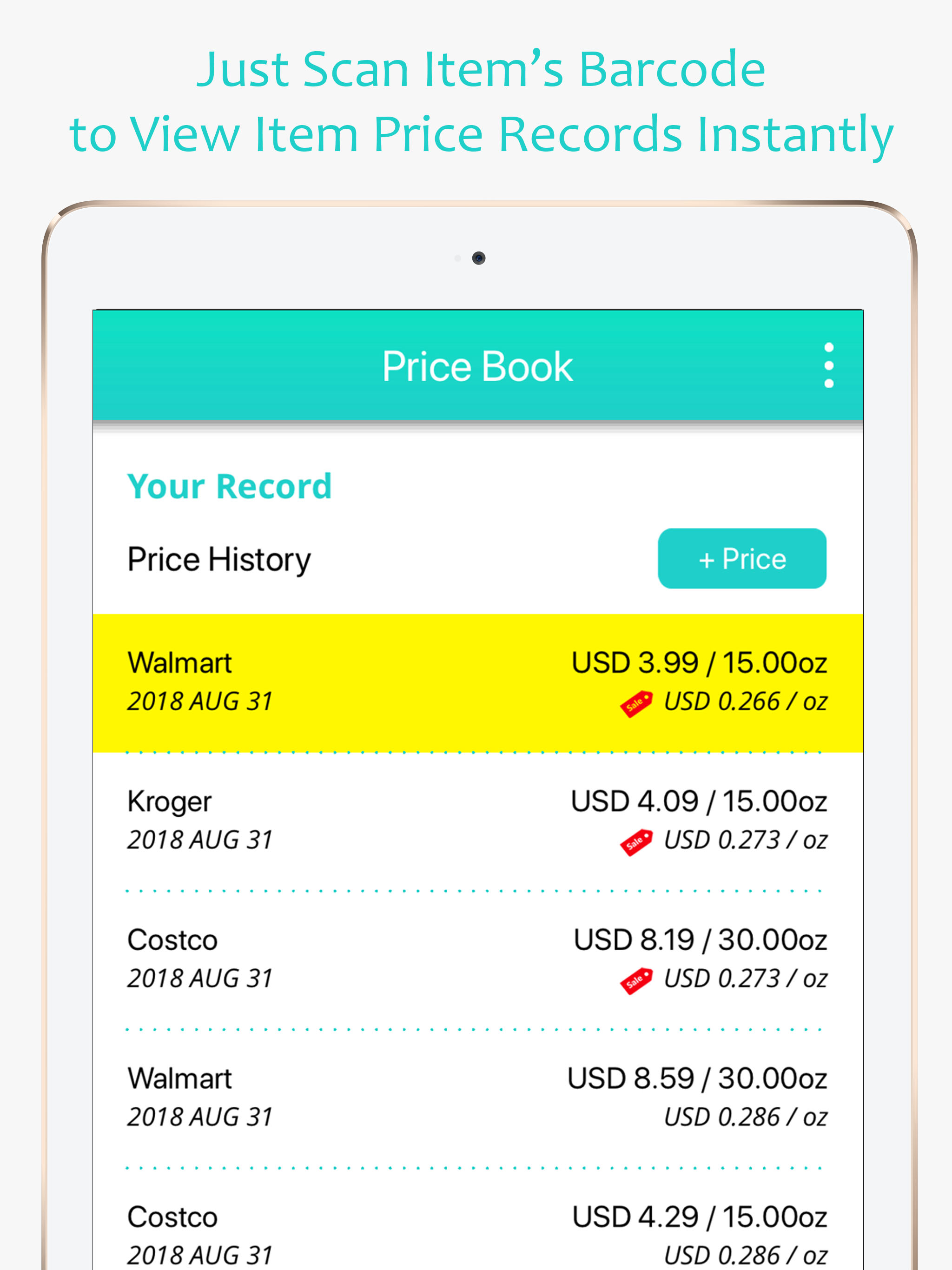 Price Book-Track Grocery Price screenshot 11