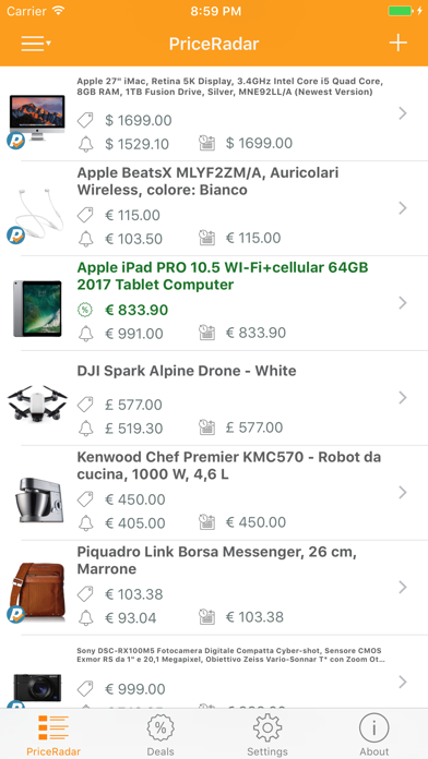 Screenshot #1 pour PriceRadar