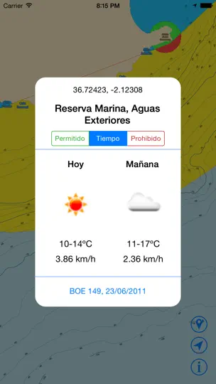 Captura de pantalla de Reserva Marina De Cabo De Gata en iPhone 3