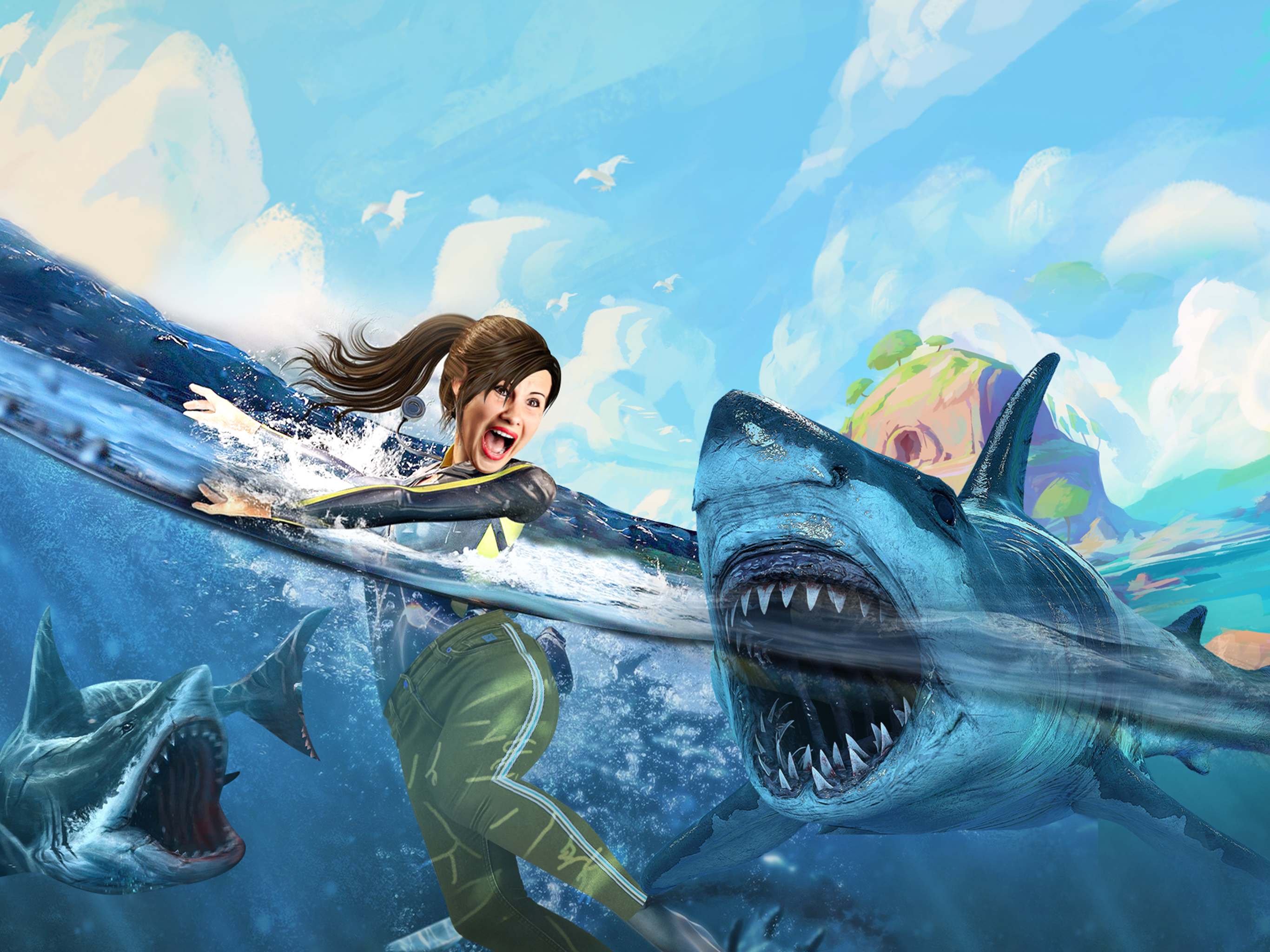 Shark Attack : Fun Fish Games