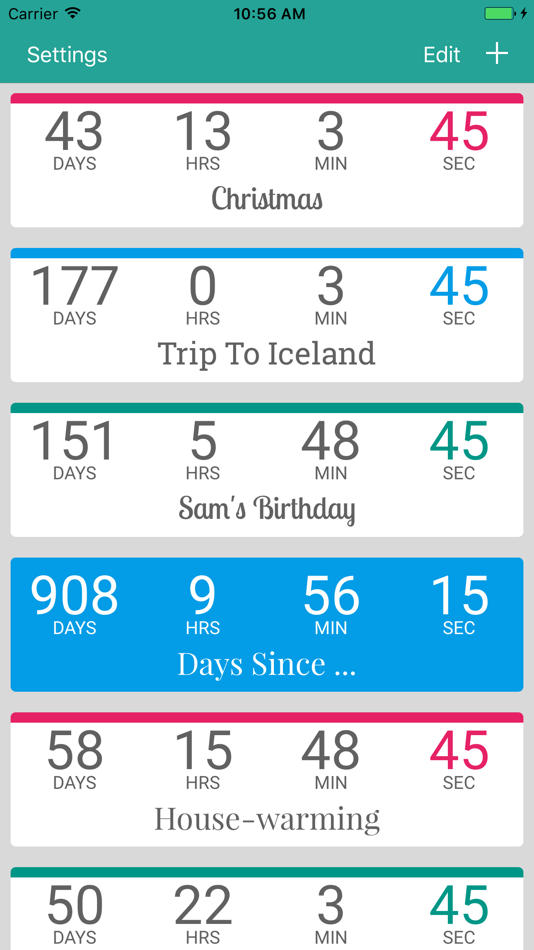 #5. Countdown by timeanddate.com (iOS) 由: timeanddate.com