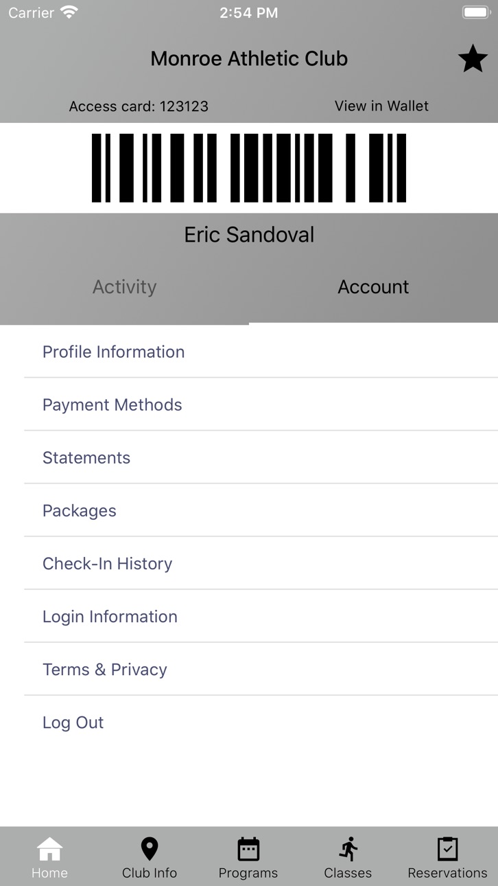iPhone screenshot