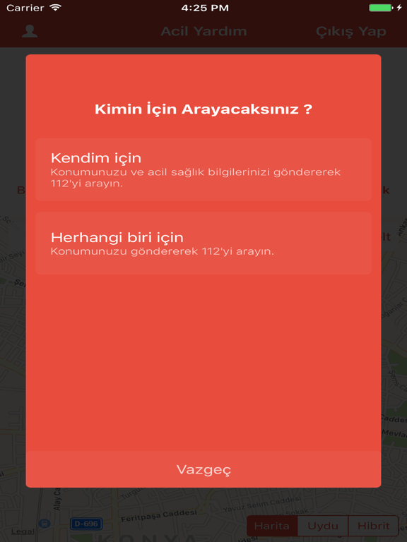 112 Acil Yardım Butonu iPad screenshot 4