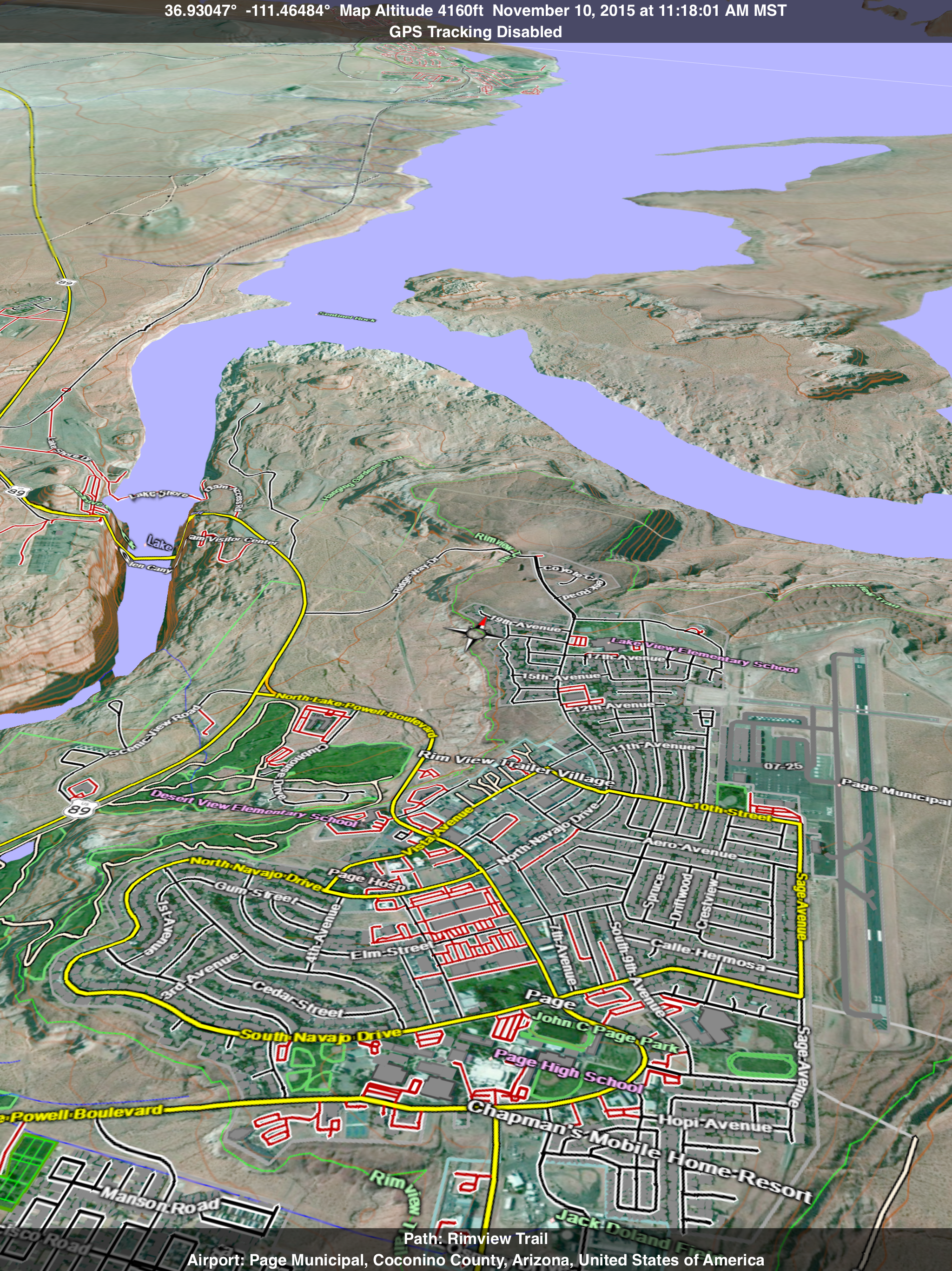 Scenic Map Central USA screenshot 11