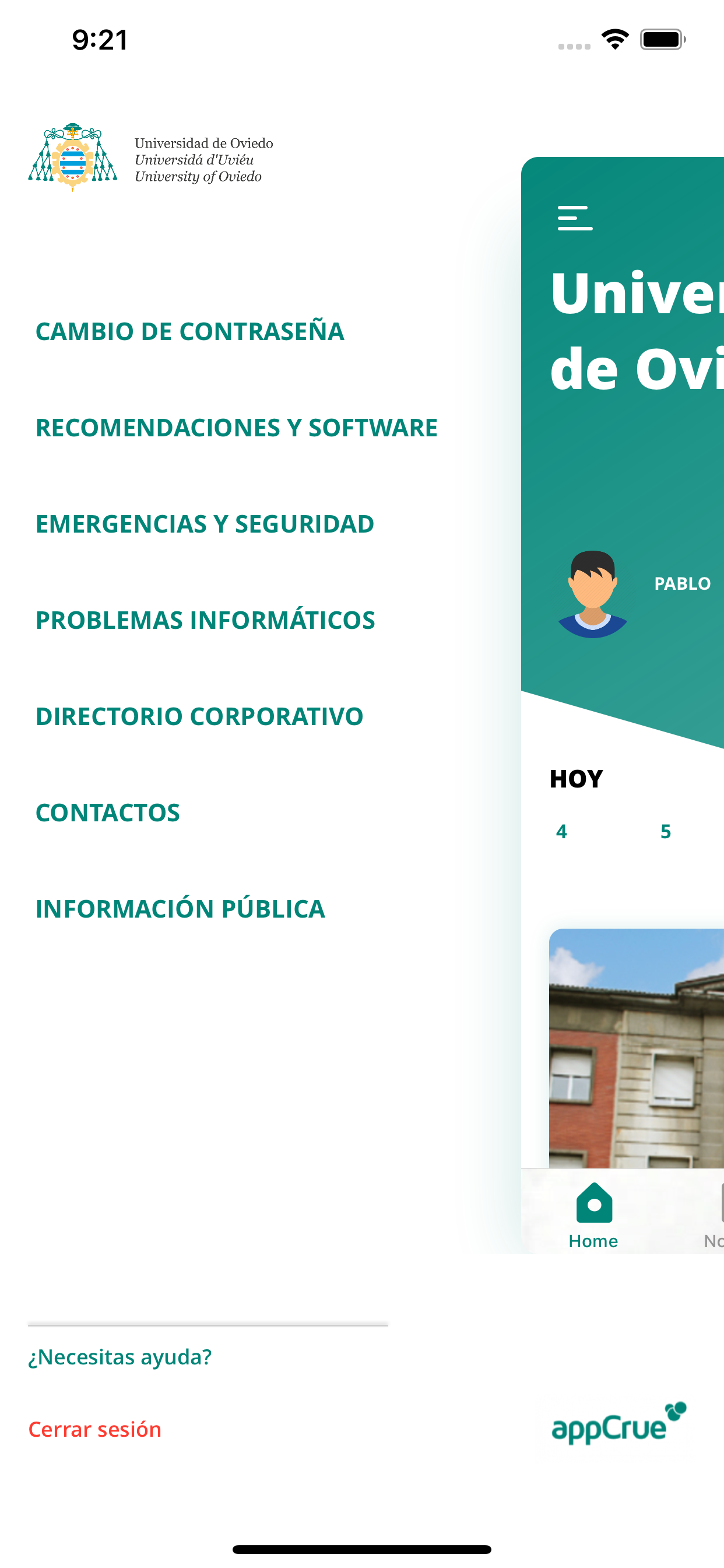 Universidad de Oviedo screenshot 3