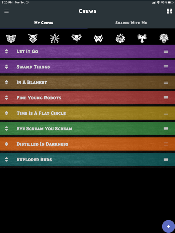 M3E Crew Builder iPad screenshot 7 - Entertainment app