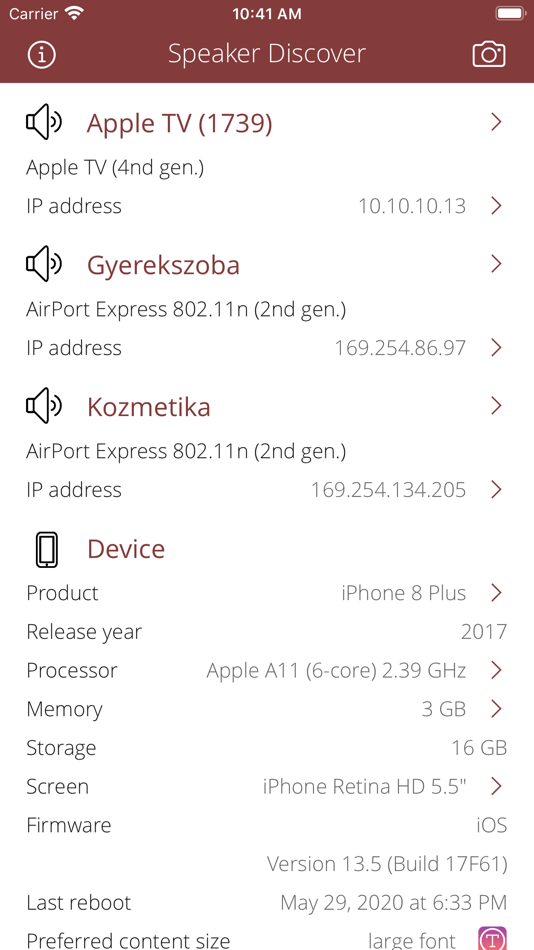 #1. Speaker Discover (iOS) Podle: Csaba Iranyi