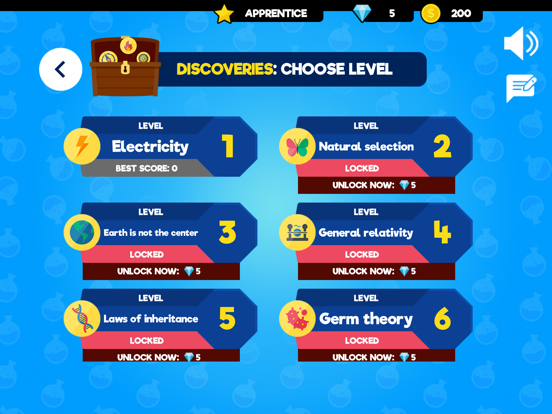 Discoveries & Inventions Quiz iPad screenshot