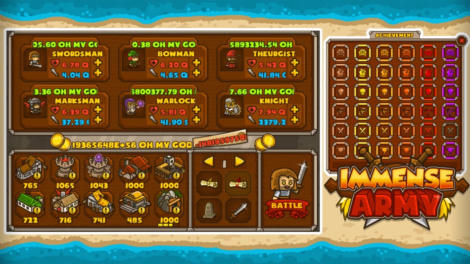 #5. Immense Army RPG Clicking Game (iOS) 由: Icestone Ltd