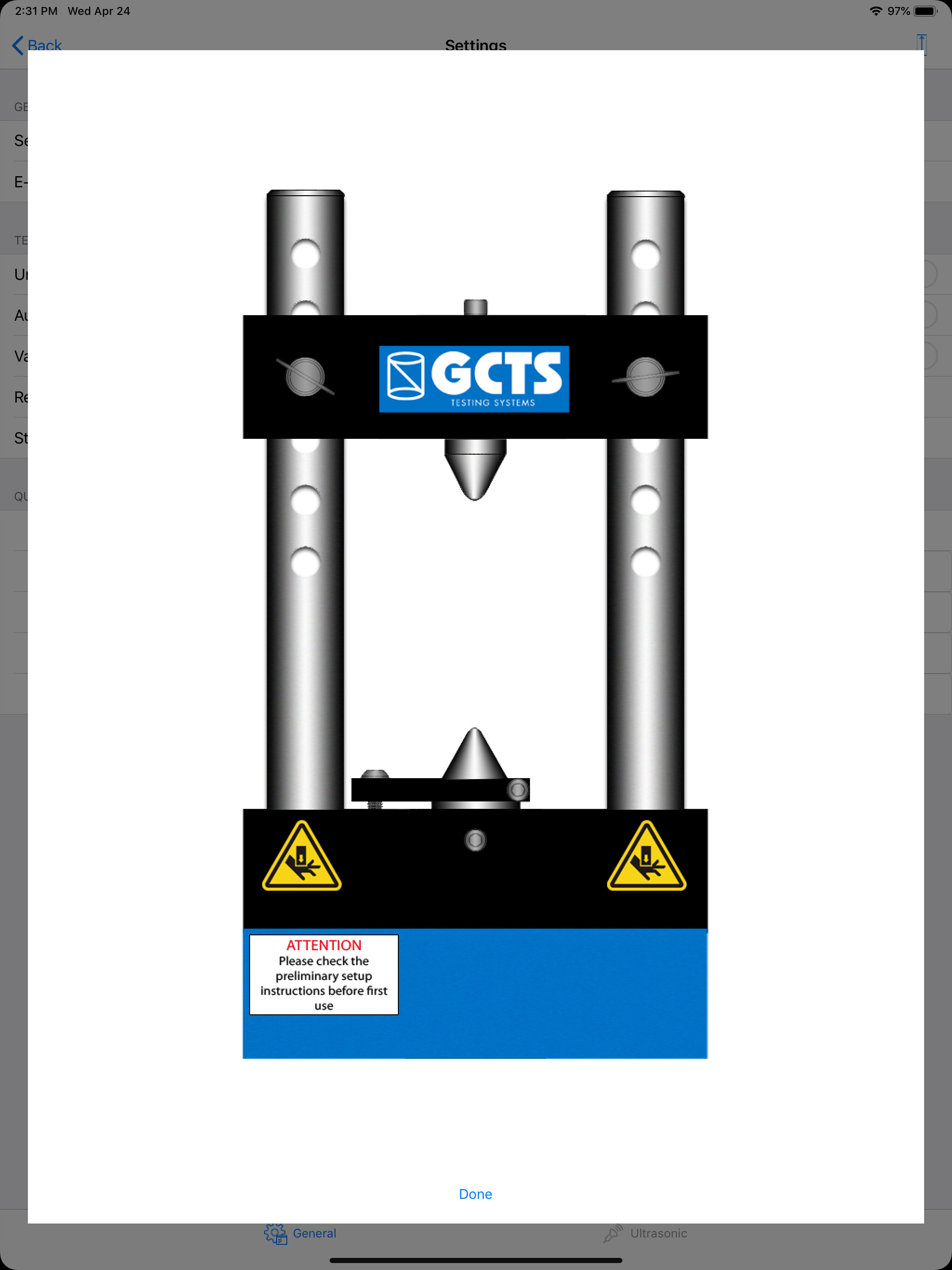 Point Load Test