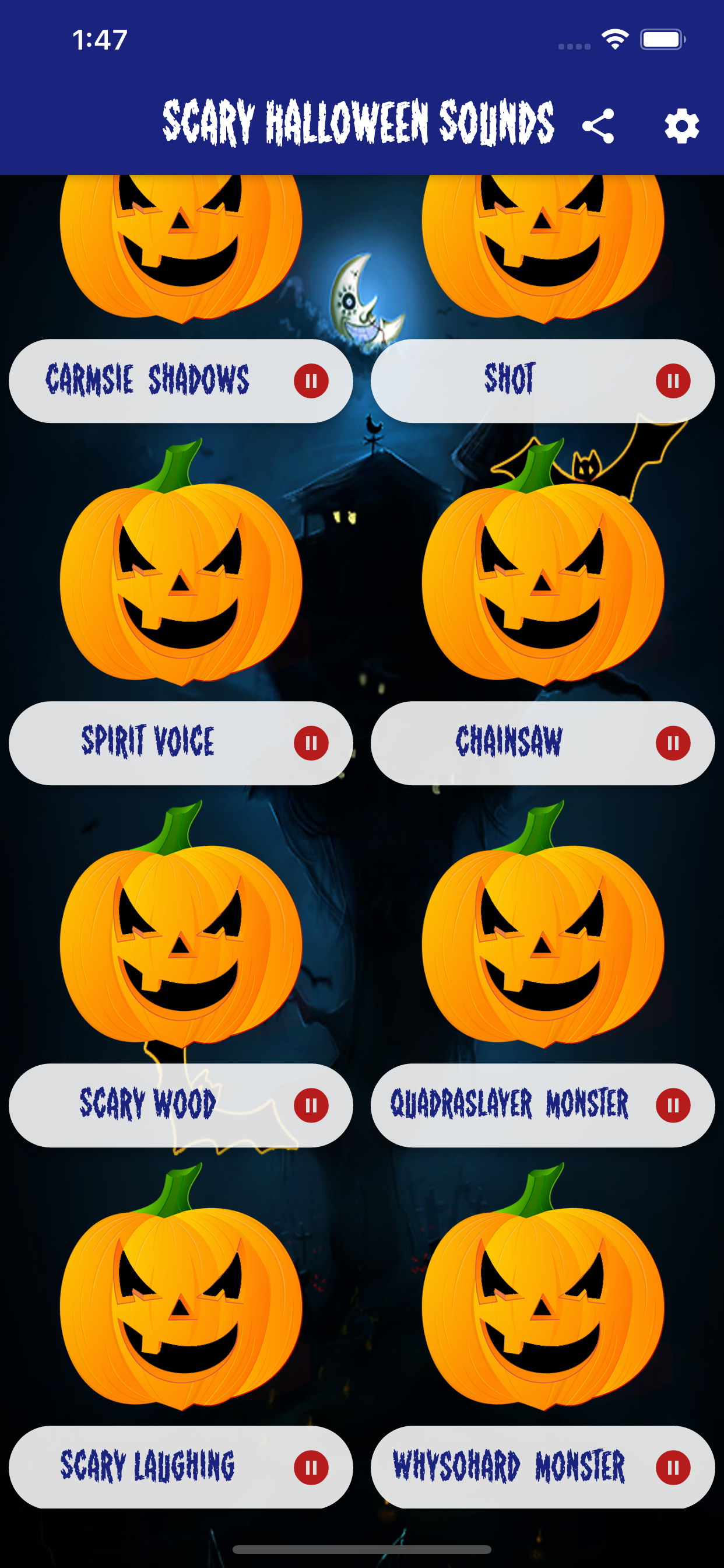 Halloween Creepy Sounds screenshot 7