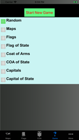 Country Flags, Maps, COA Quiz screenshot