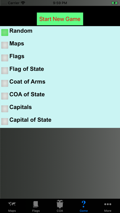 Country Flags, Maps, COA Quiz Screenshot