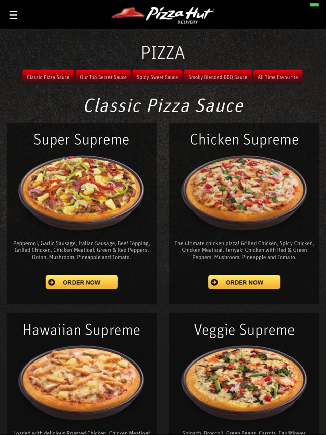 Pizza Hut Brunei App Storeda