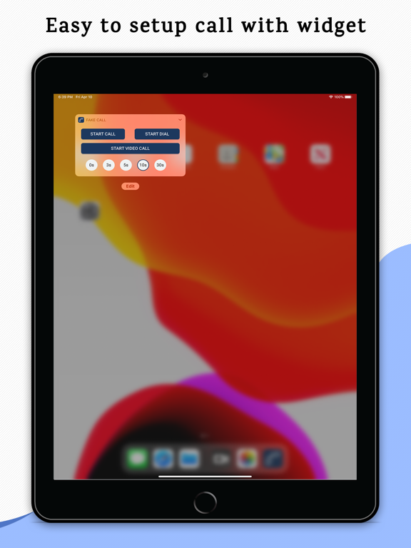 Fake Call iPad screenshot 4 - Lifestyle app