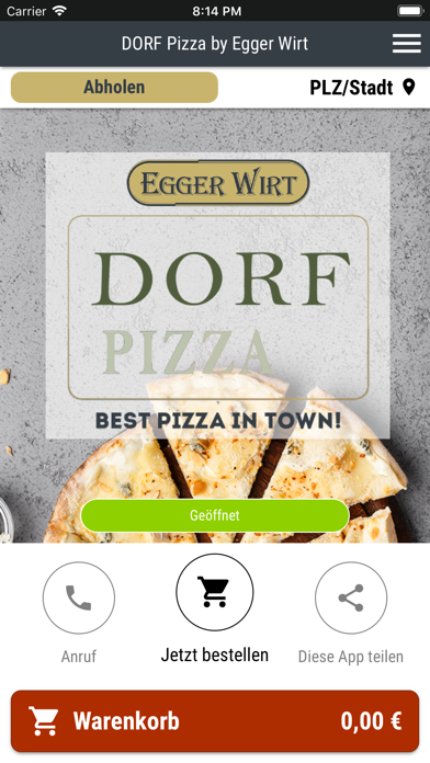Dorf Pizza Dorfgastein app screenshot