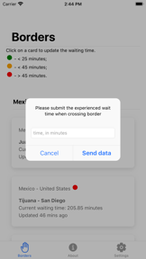 Border Waiting Times screenshot