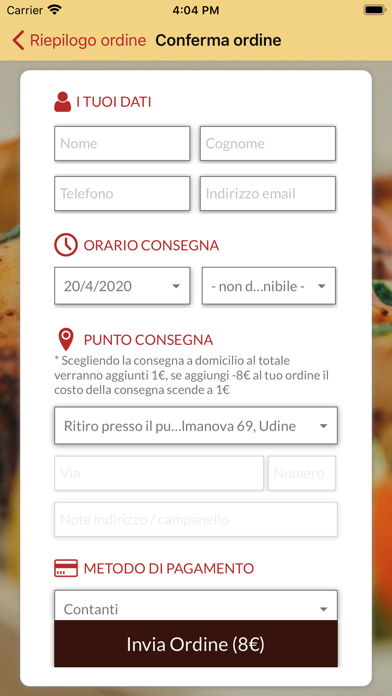 Mondo Pizza Restaurant Screenshot