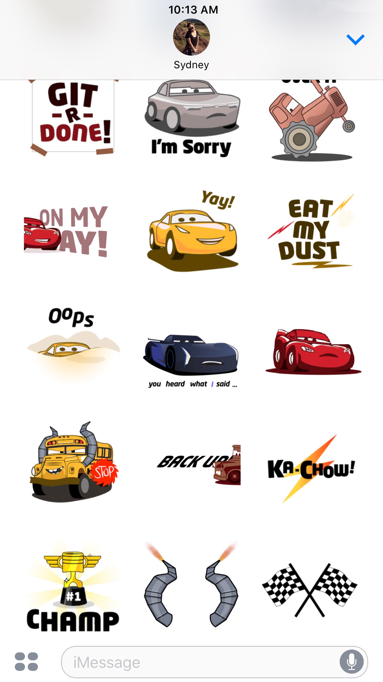 Screenshot 5 of Pixar Stickers: Cars 3