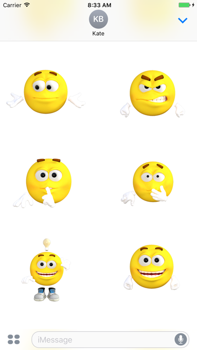 Screenshot #3 pour Funny Emoticons Stickers