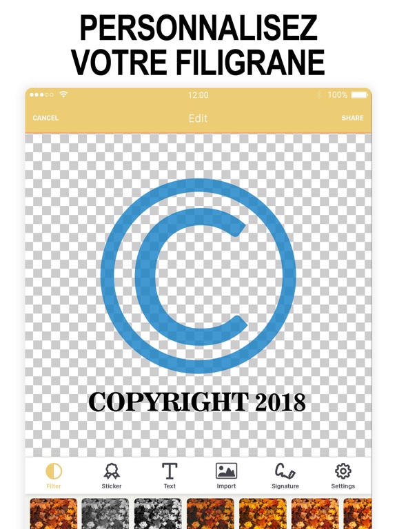 Screenshot #6 pour Ajout de filigrane sur photos