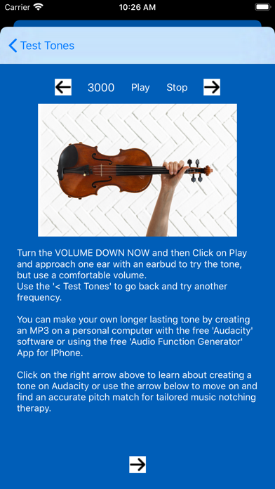 My Practical Tinnitus iPhone screenshot 6 - Medical app