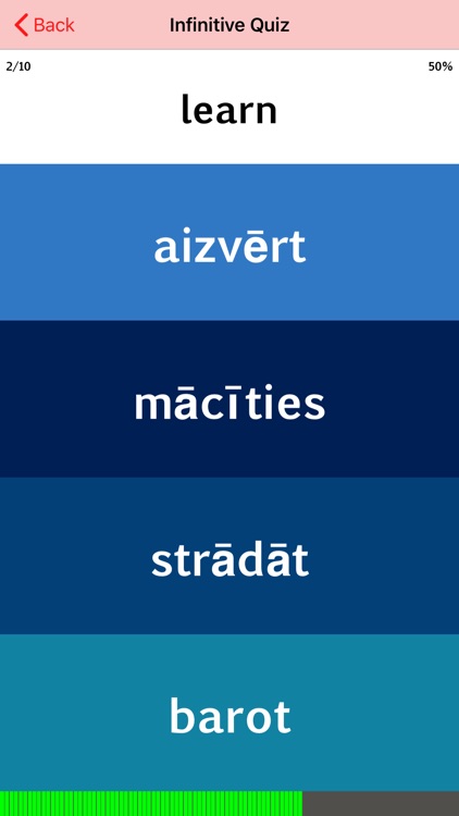 Latvian Verb Blitz screenshot-3