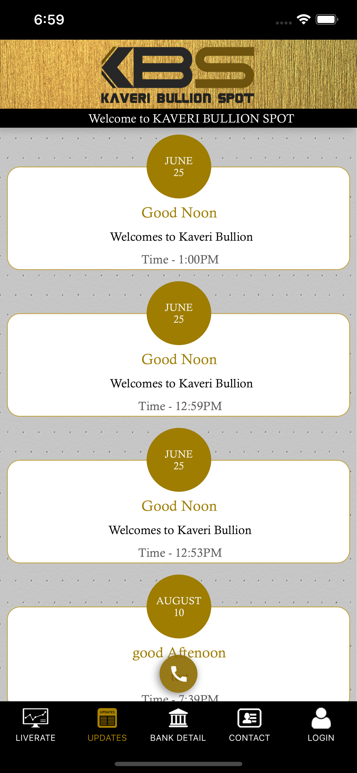 Kaveri Bullion Spot