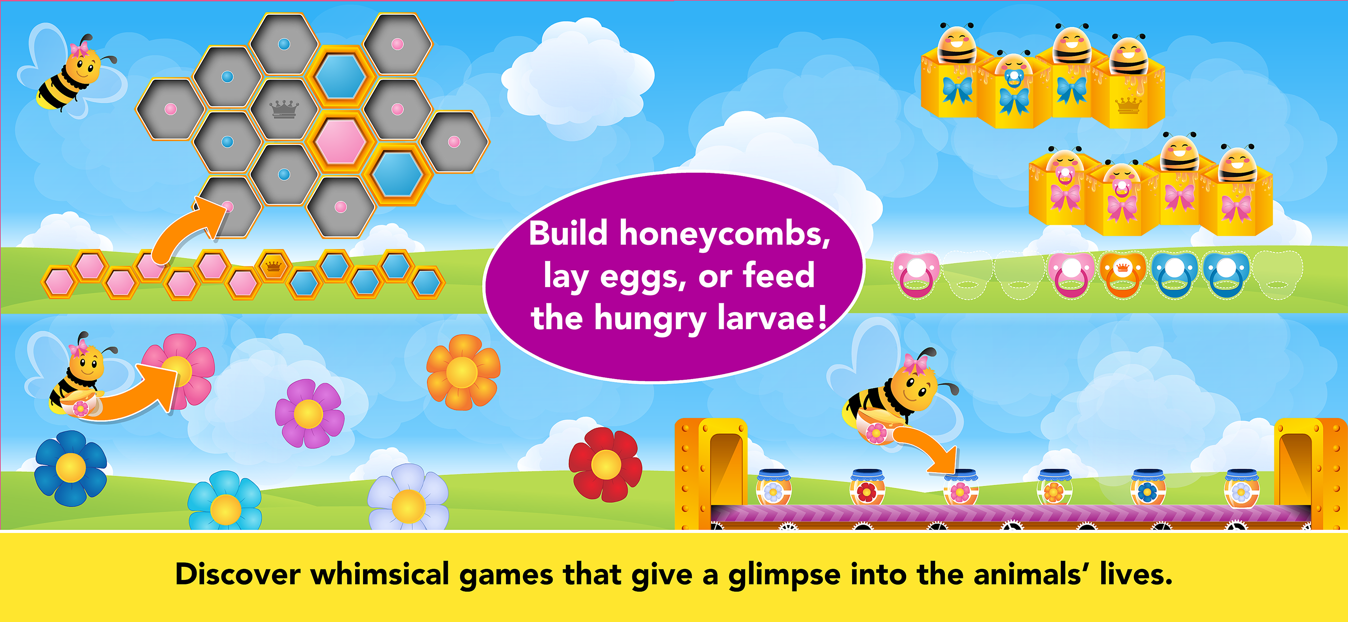 Animal games for 2-5 year olds