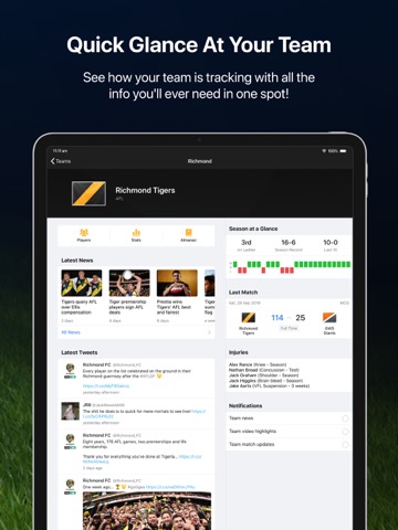 Footy Live for iPad: AFL statsのおすすめ画像6