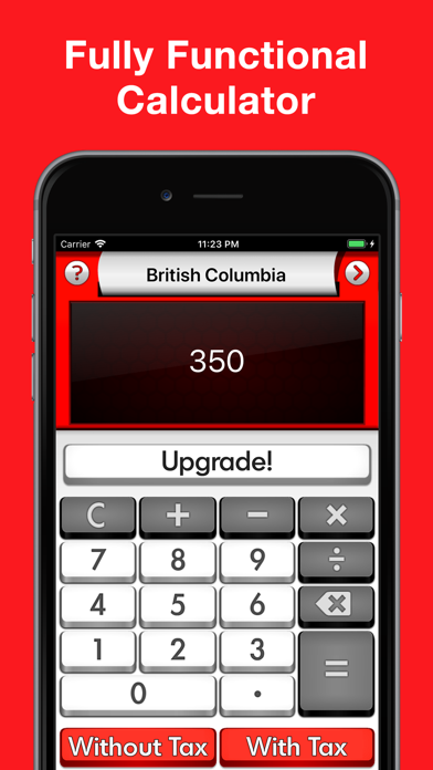 Sales Tax Canada Calculator + Screenshot