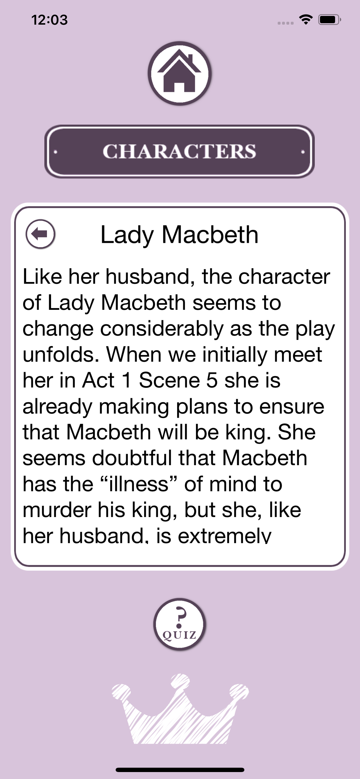 Revise Macbeth screenshot 3