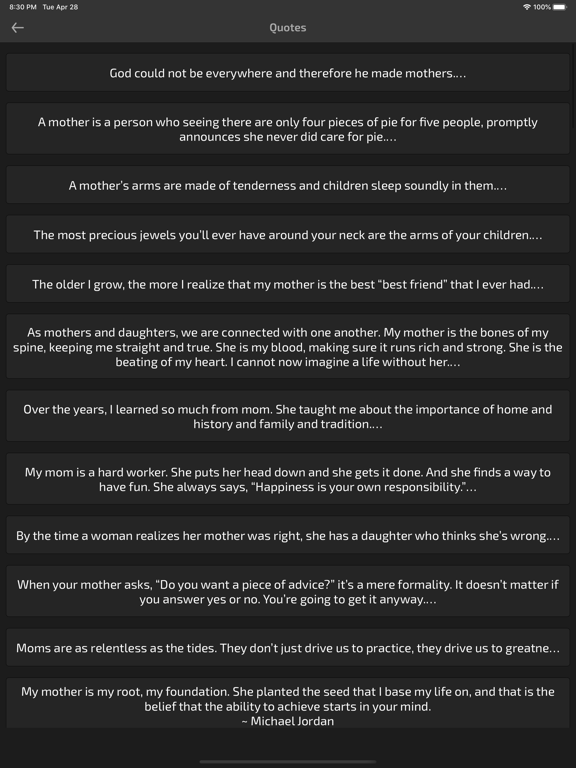 Mothers Day Wishes Frame Cards iPad screenshot 5 - Entertainment app