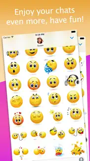 3d emoji stickers for imessage iphone screenshot 2
