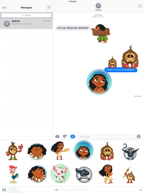 Screenshot #5 pour Disney Stickers: Vaiana