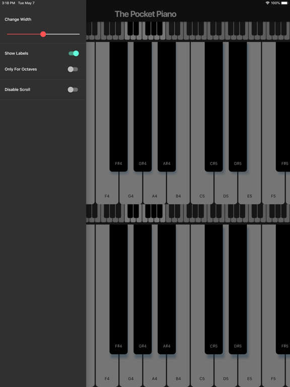 Screenshot #2 for The Pocket Piano