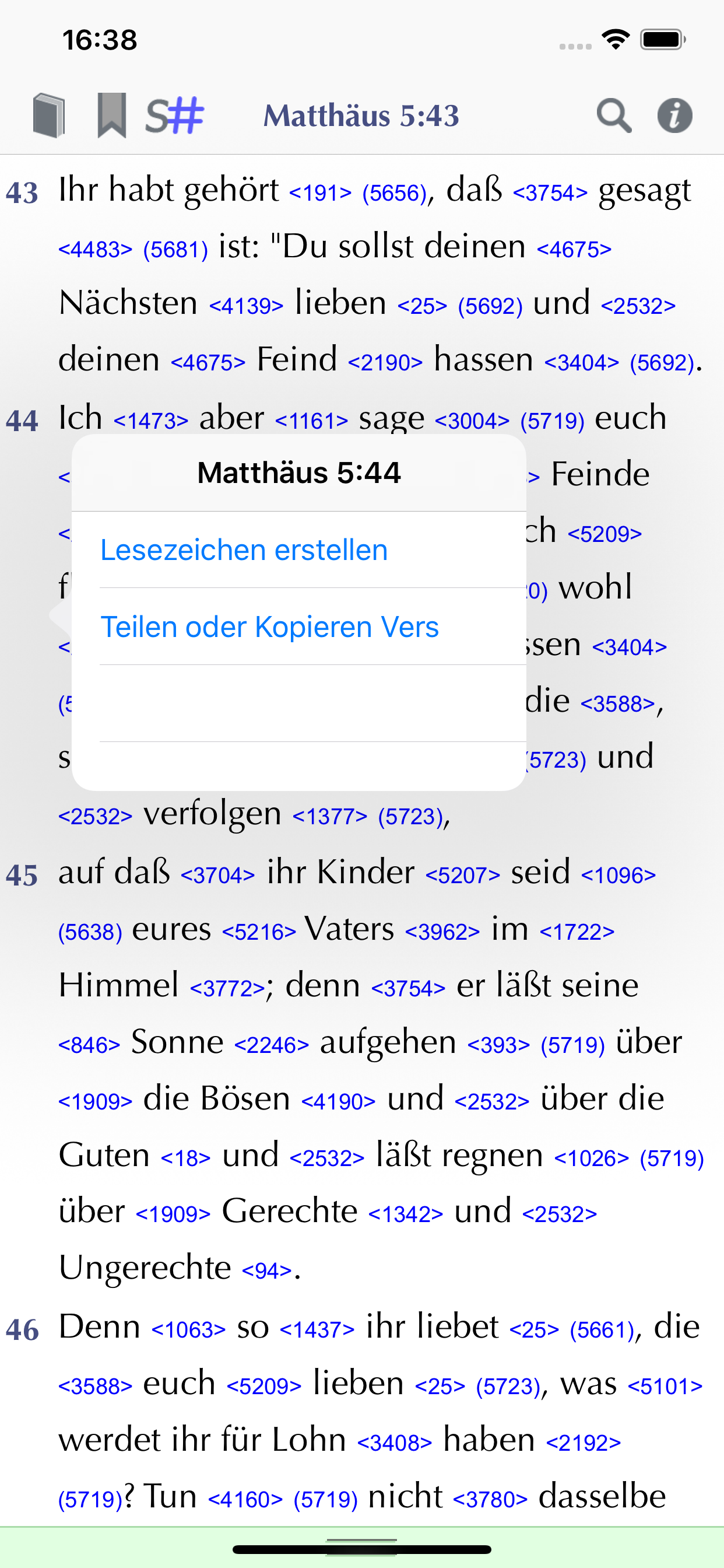 Importantia Strong-Bibel