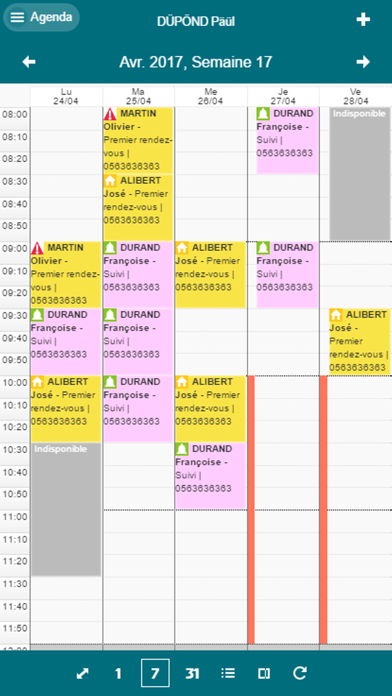Agenda En Ligne Screenshot