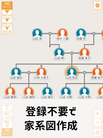 すいすい家系図のおすすめ画像1