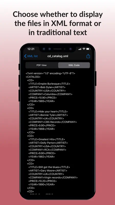 XML Viewer & converter to PDF screenshot 4 of 4