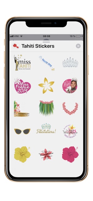 Tahiti Stickers for iMessage(圖8)-速報App