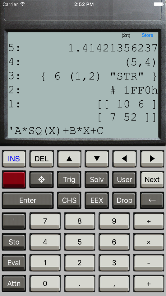 #1. Halcyon Calc Lite (iOS) Podle: Halcyon Touch Software
