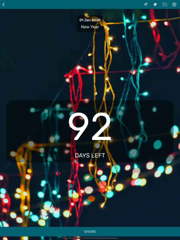 Countdown App - Day Counter iPad screenshot 7 - Utilities app