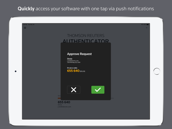 Thomson Reuters Authenticator screenshot 2