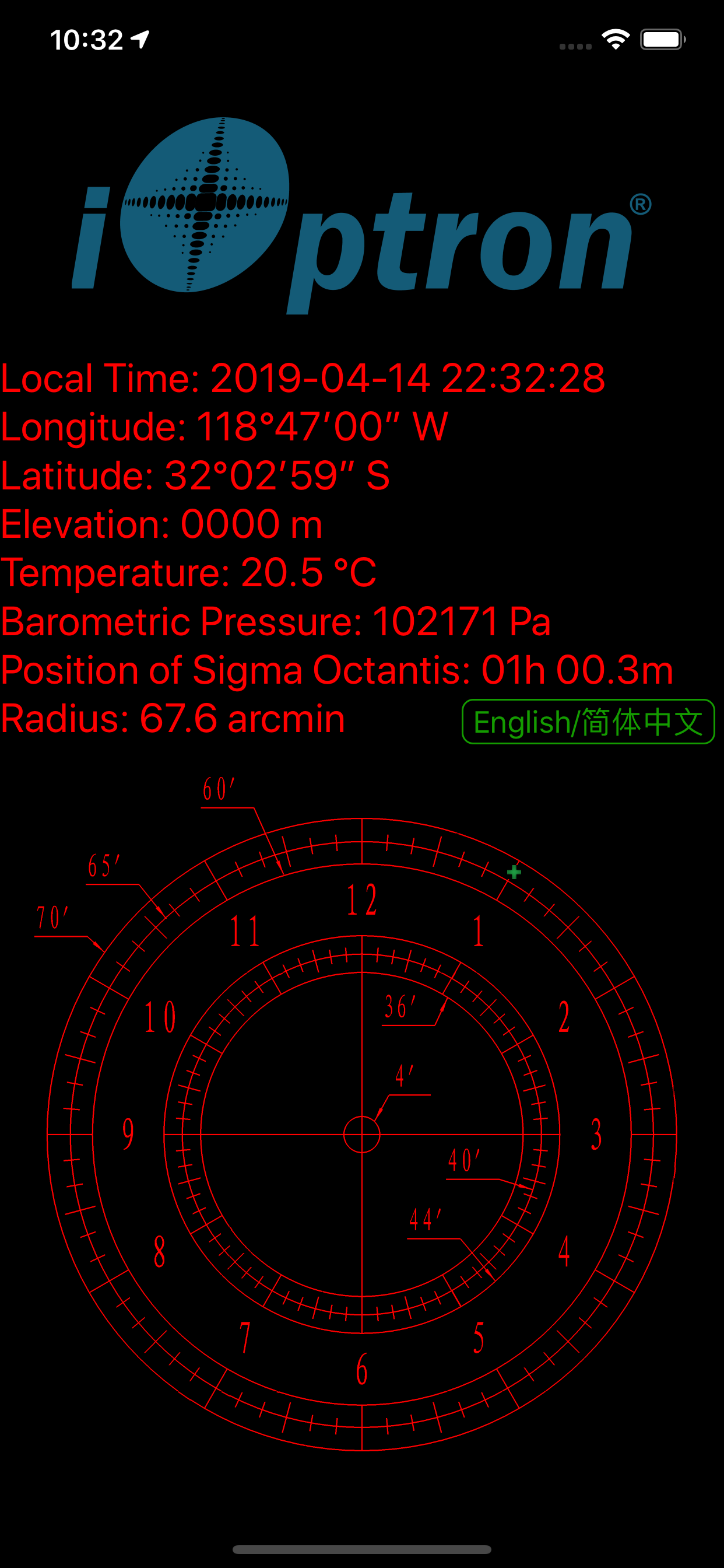 iOptron Optical Polar Scope