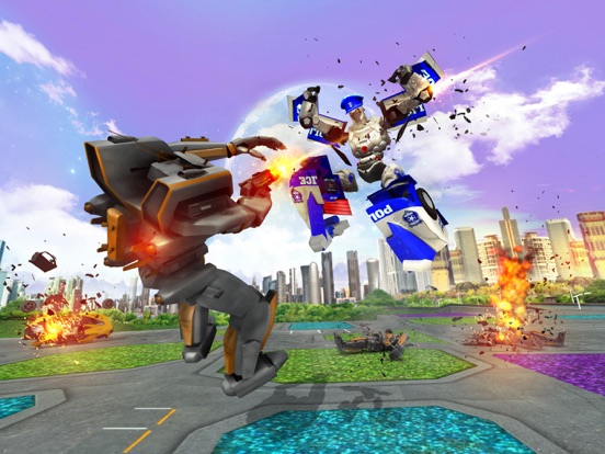 Cops Robot Battle iPad screenshot