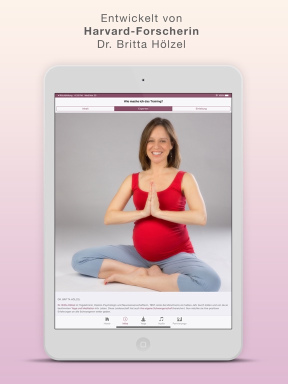 Yoga für die Schwangerschaft iPad screenshot