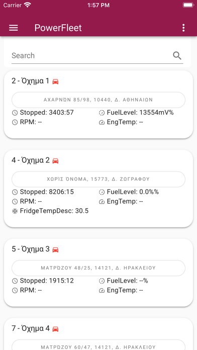 PowerFleet Mobile Screenshot